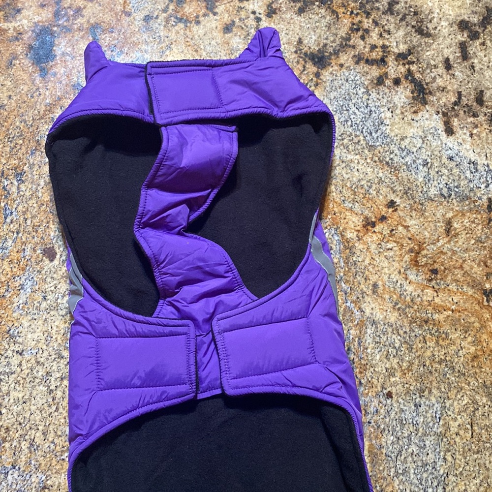 New Wind breaker dog jacket. Purple reflective - Picture 4 of 5